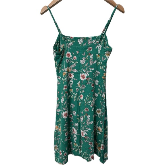 Forever 21 Green Floral Mini Dress - Picture 2 of 4